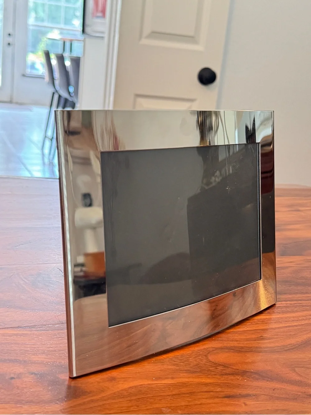 MCM Curved Photo frame, Polished Stainless Steel